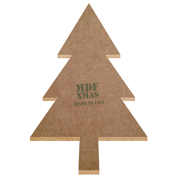 Christmas trees turned into MDF wood