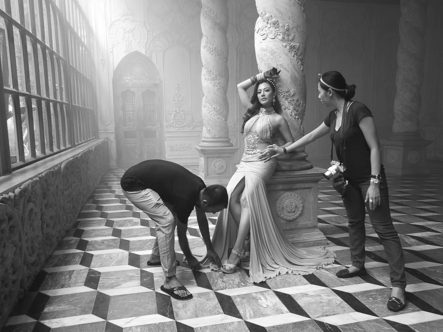 Behind the Scenes of my Lighting Masterclass in Bangkok, taken with the dedicated Monochrome camera.