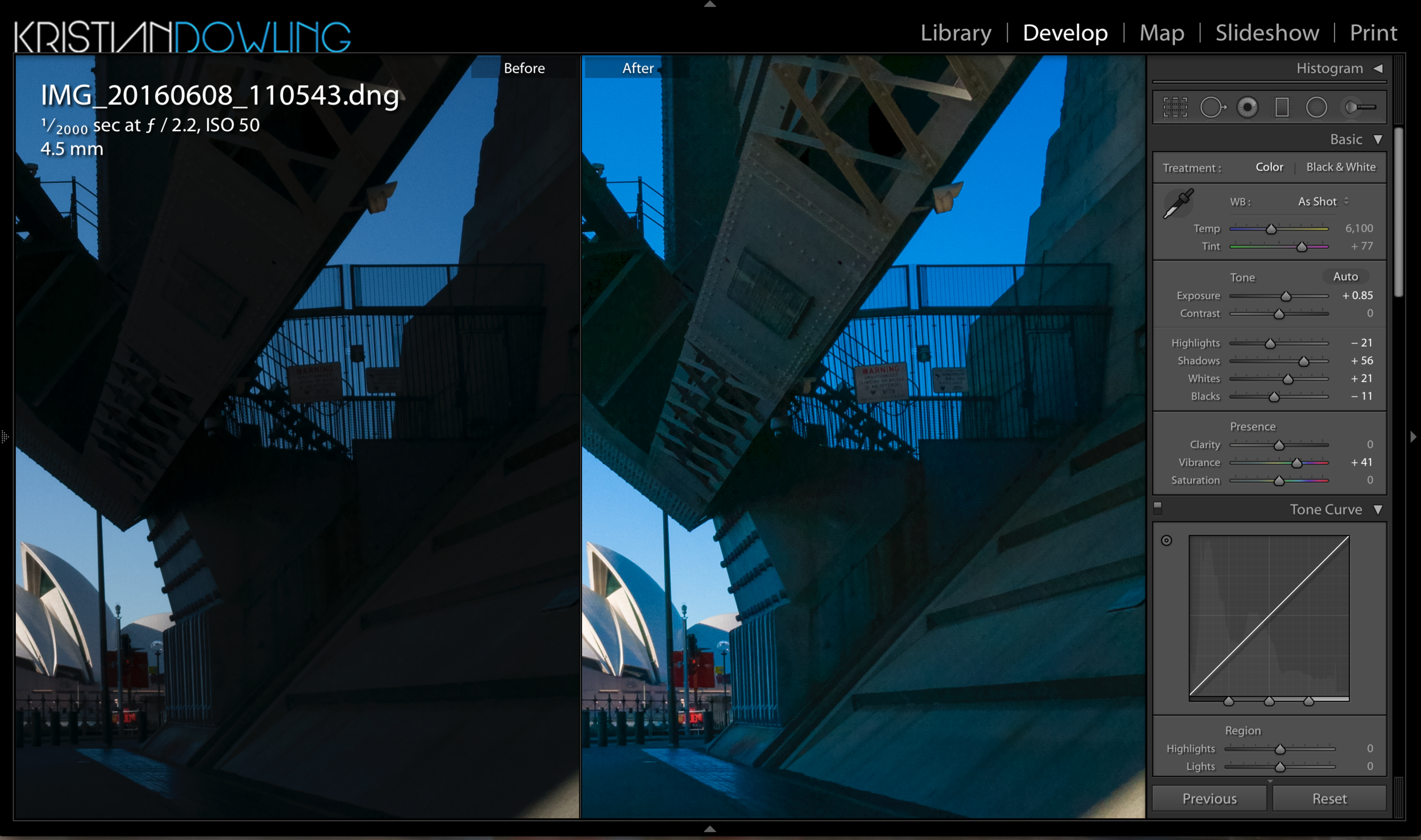 Lots of shadow detail to be found under the shadows of the DNG file