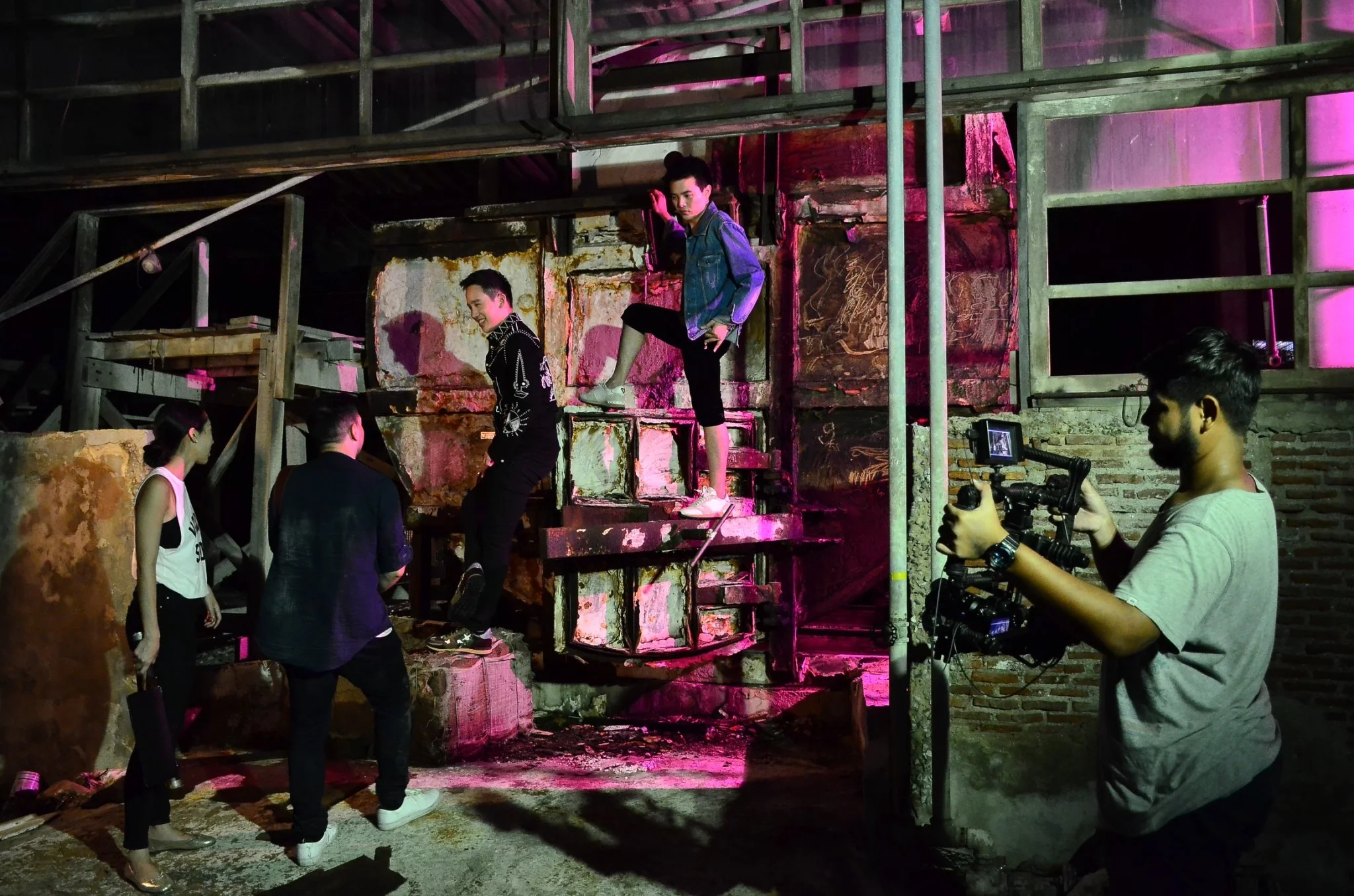 Behind the scenes