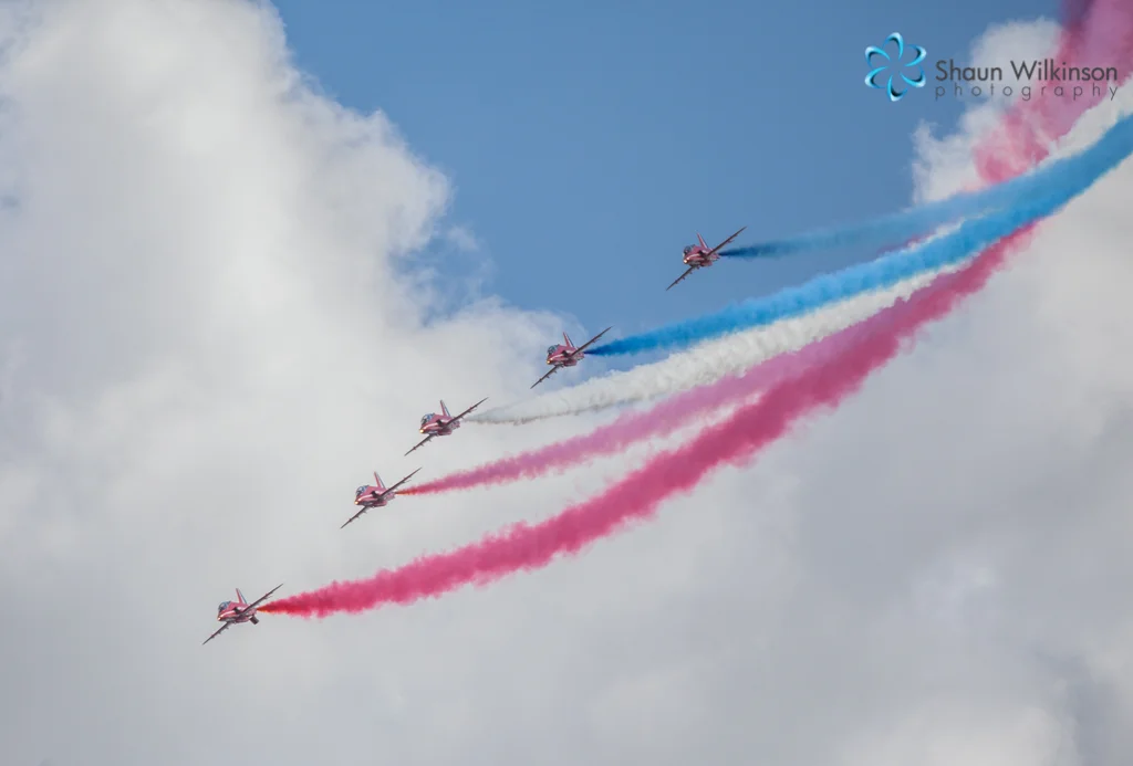 Red arrows at cleethorpes air show July 2013