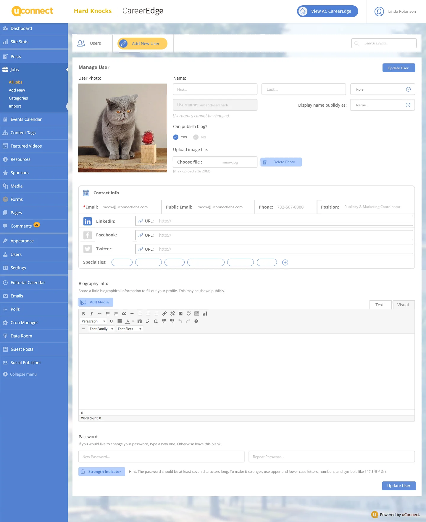 Uconnect Backend Redesign