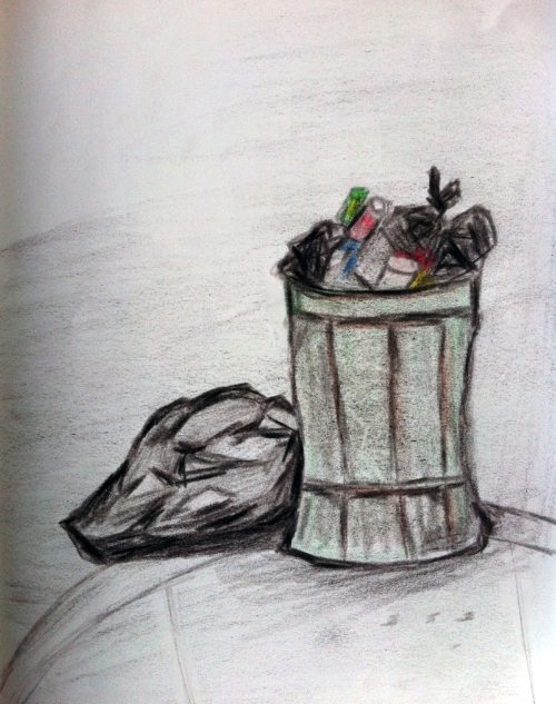 Trash and Can Drawing