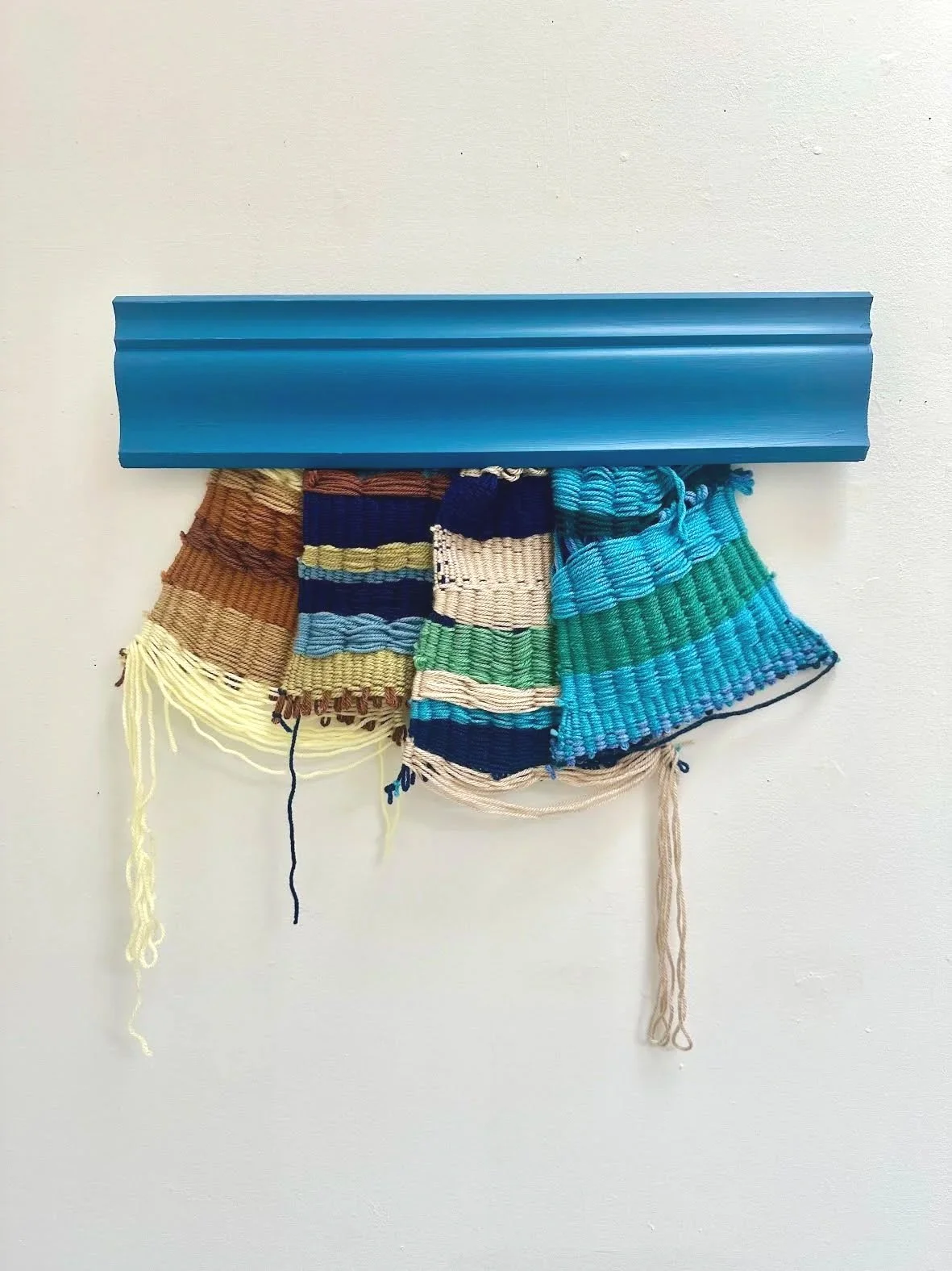 Weaving Structures, 2025, Quad, Wood and Yarn; 20 x 14 inches