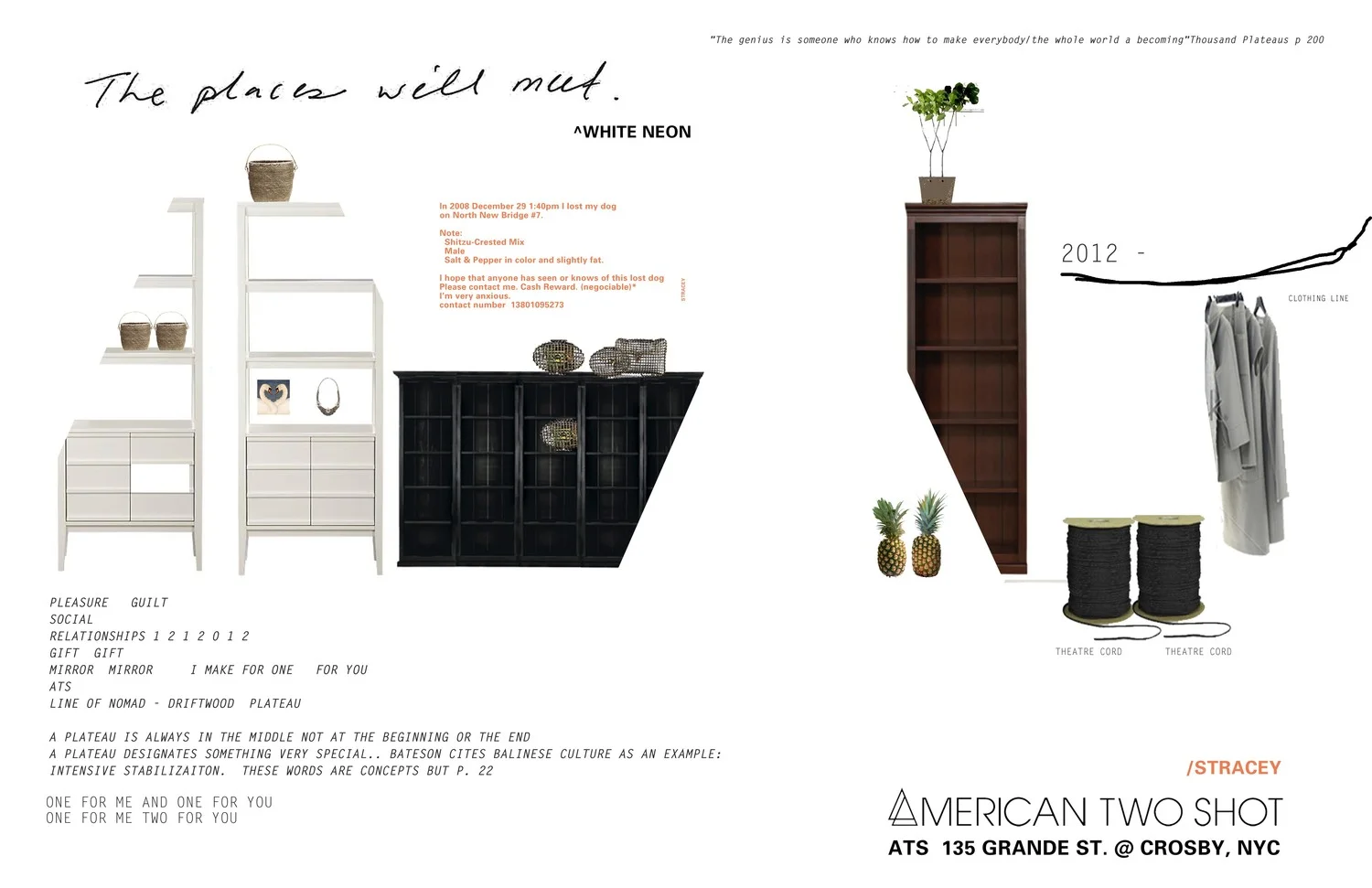 American Two Shot, Grande Street at Crosby New York, New York Retail Concept Design and Build