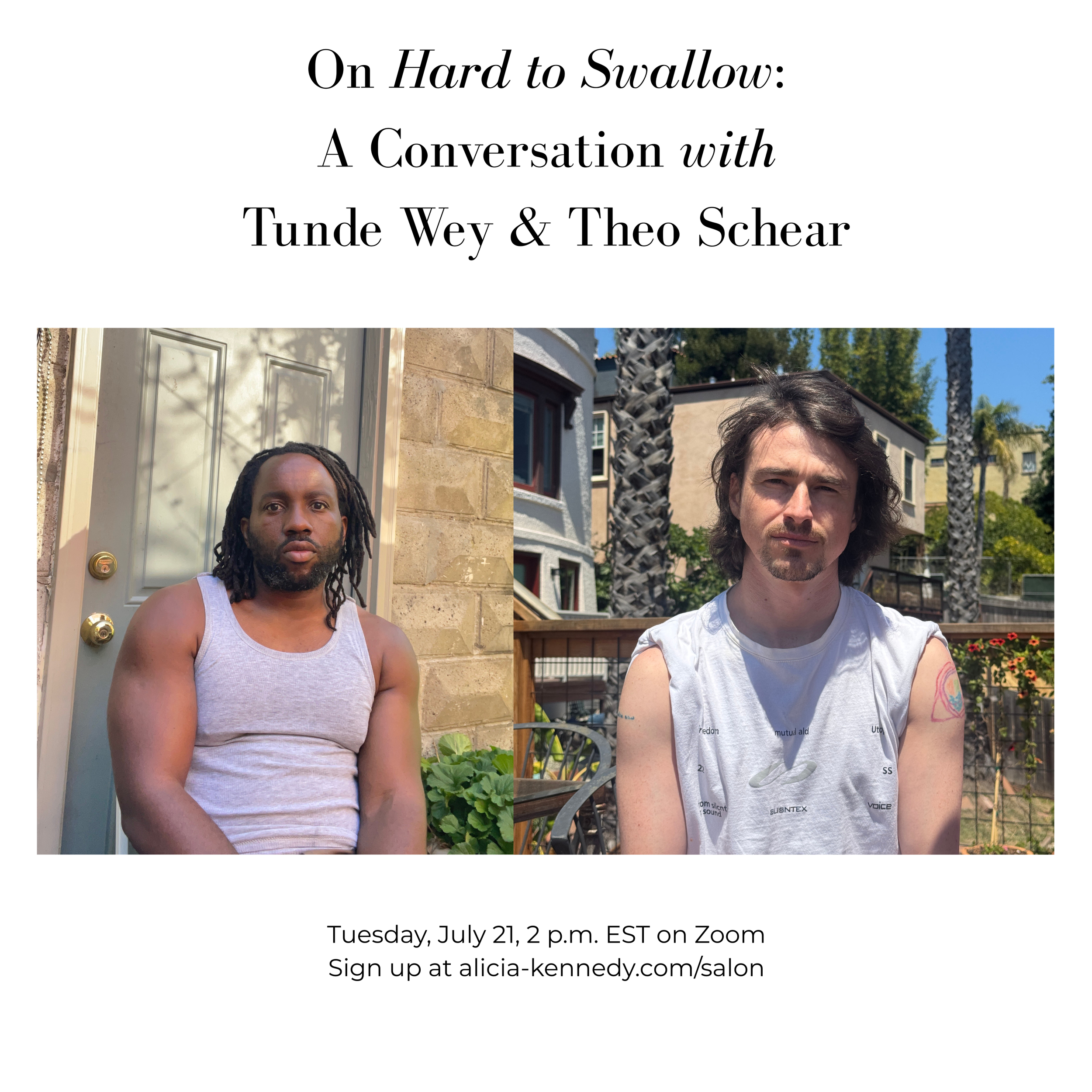 The Desk Salon Series Invites Tunde Wey & Theo Schear