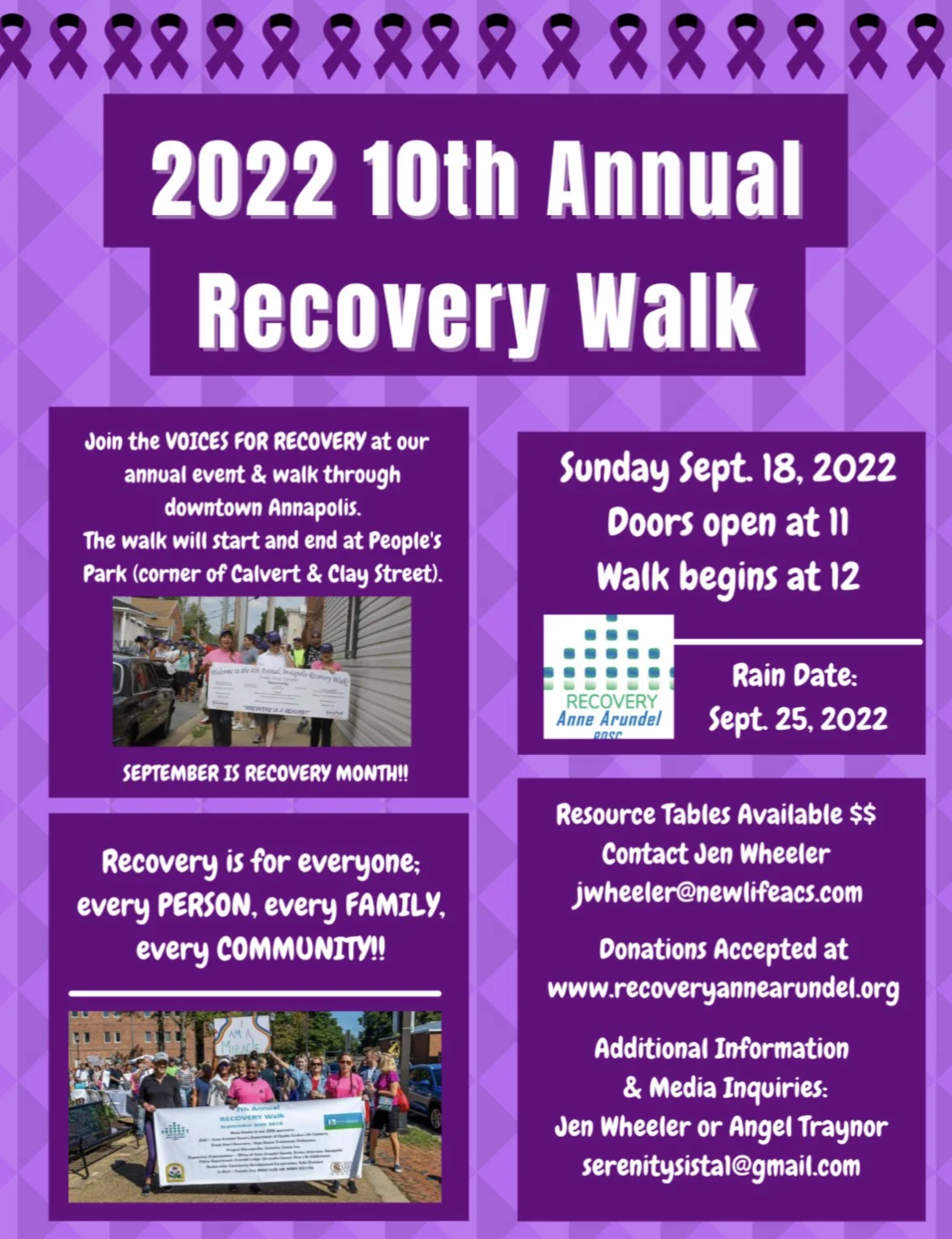 10th Annual Recovery Walk — Hope House Treatment Centers