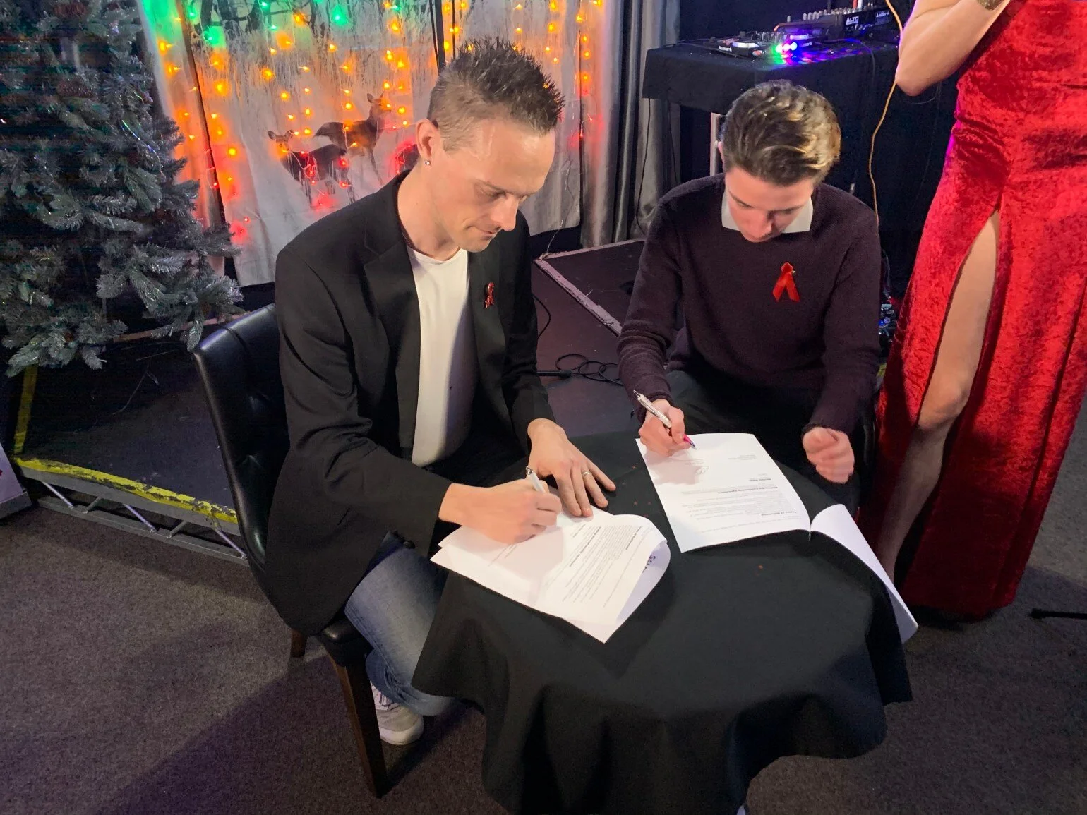 Salford Pride and Manchester Youth Stop AIDS officially sign partnership on World AIDS Day