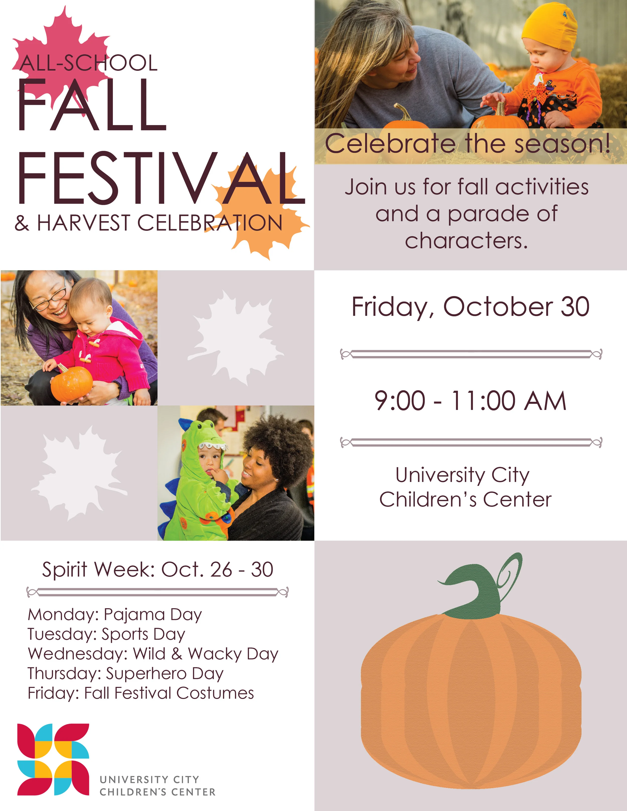 Spirit Week (Oct. 26-30)