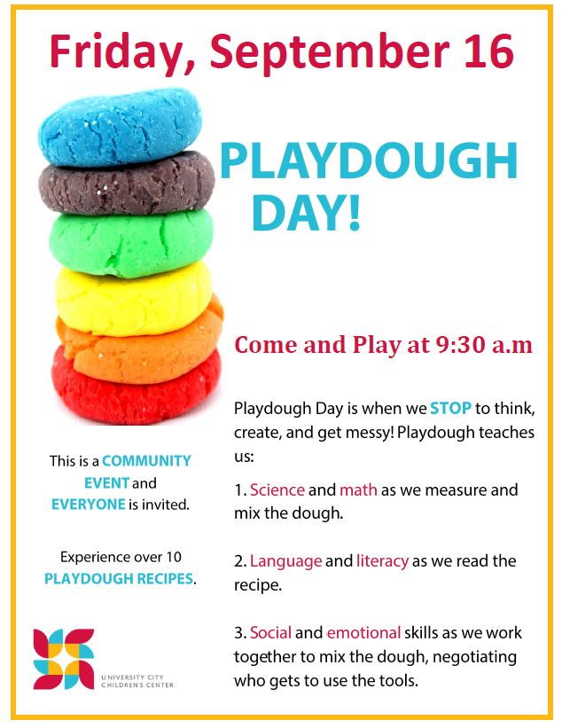 Playdough Day! Sept. 16 