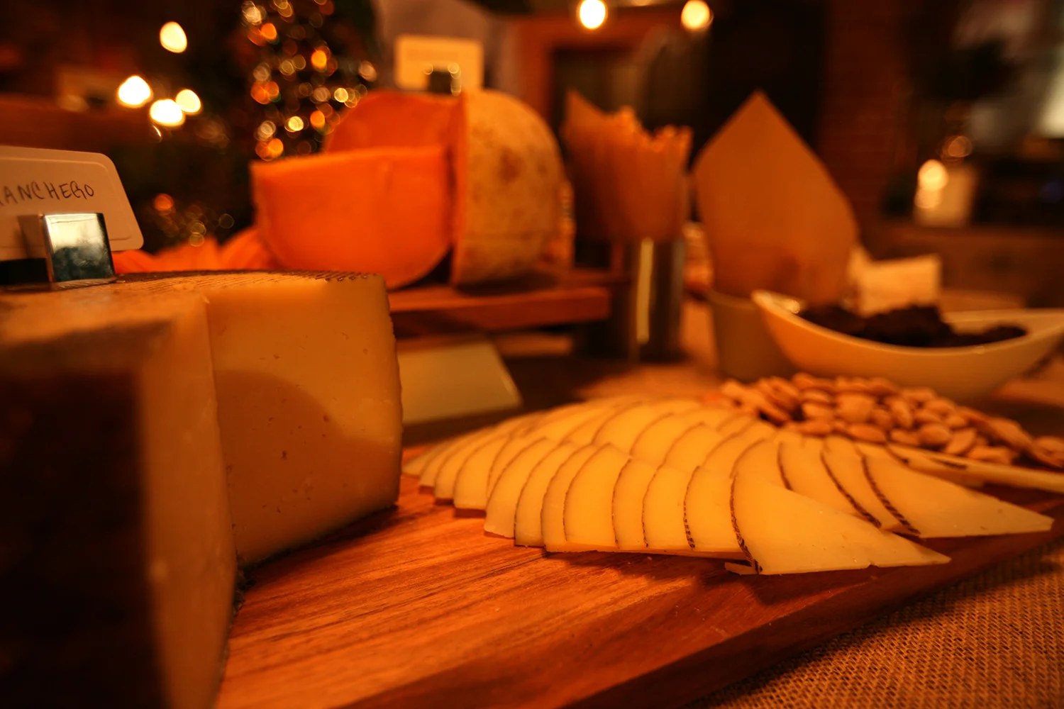 Grand cheese display