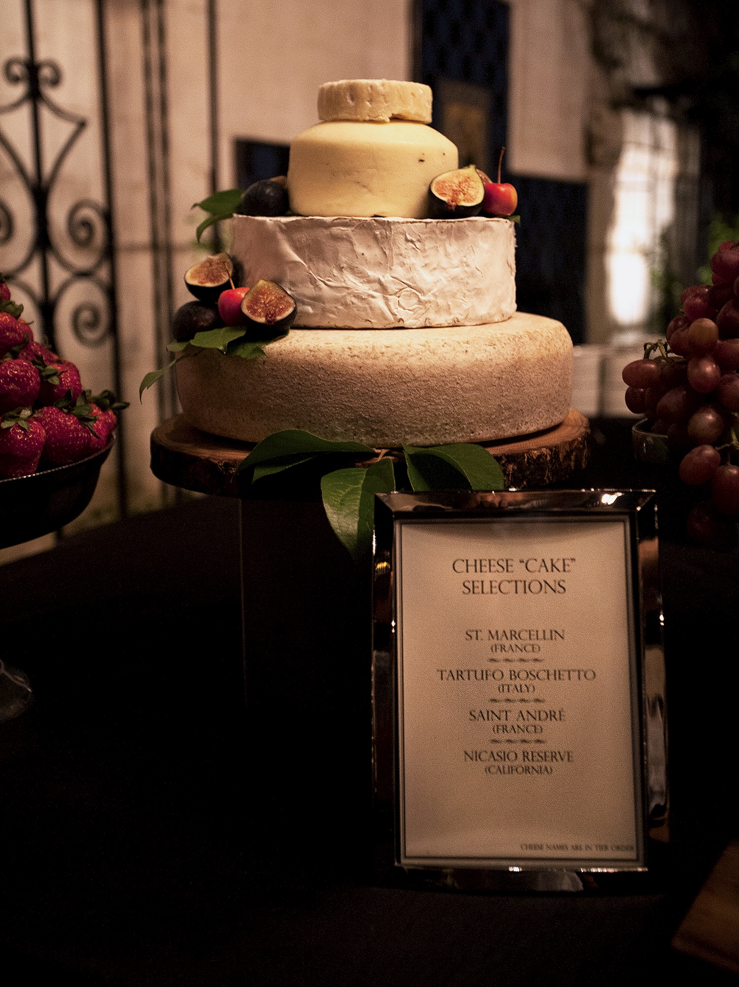 Cheese "cake" with Saint Marcellin, Bucheron, Saint Andre, and Nicasio Reserve 