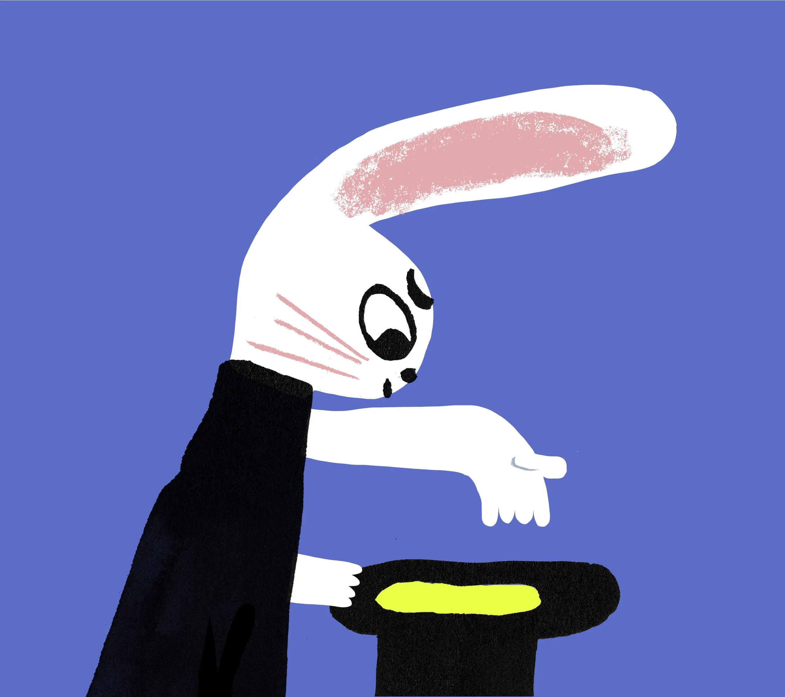 Rabbit had an idea in Juha Virta's and Marika Maijala's KISSA KATOAA (Etana Editions 2017).
