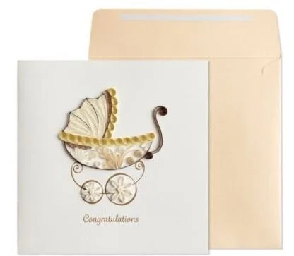 congratulations quilled baby card — homestyle congratulations quilled baby card