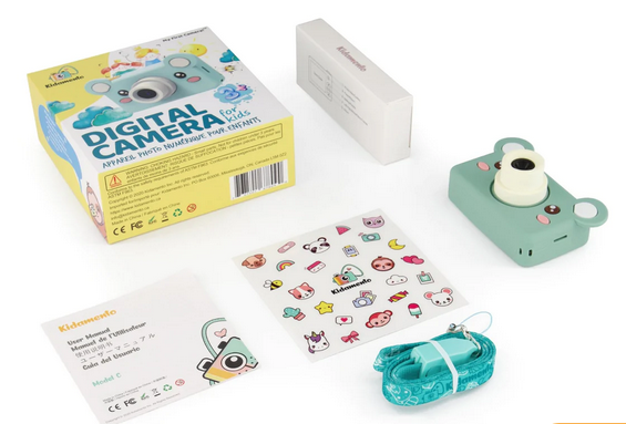 Kids' Digital Camera - Simple, Durable, Fun - Kidamento Model C Bear