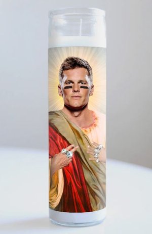 Tom Brady Rings Prayer Candle — Homestyle