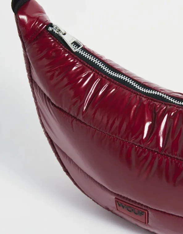 Wouf Small Burgundy Glossy Crossbody Bag — Homestyle