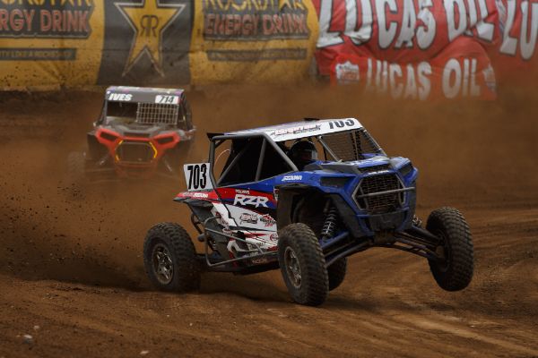 Trevor Leighton came on strong late to take Sunday’s Turbo UTV win Courtesy Lucas Oil Off Road Racing Series