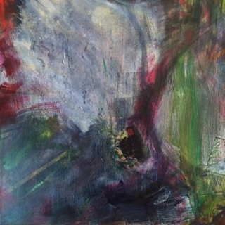  Who are the guardians? (2) acrylic and collage on canvas