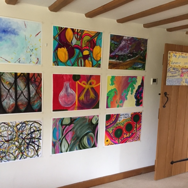 Dynamic paintings in the domestic gallery aka my cottage