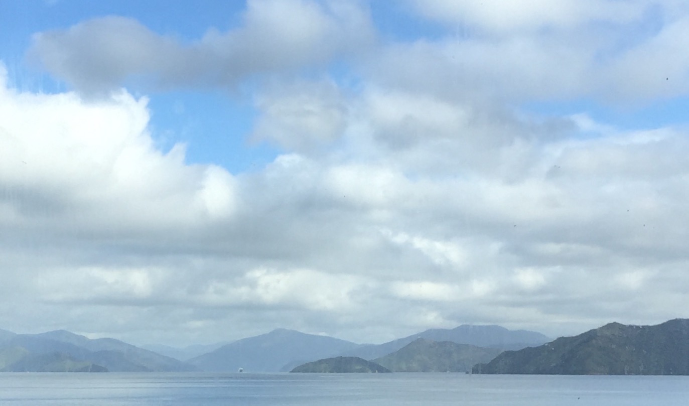 The ferry to South Island, New Zealand. Photo, Lynne Cameron, 2016.