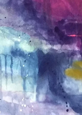 Speech flower fragment (detail) acrylic on canvas, 100 x 100 cm. Lynne Cameron, 2017