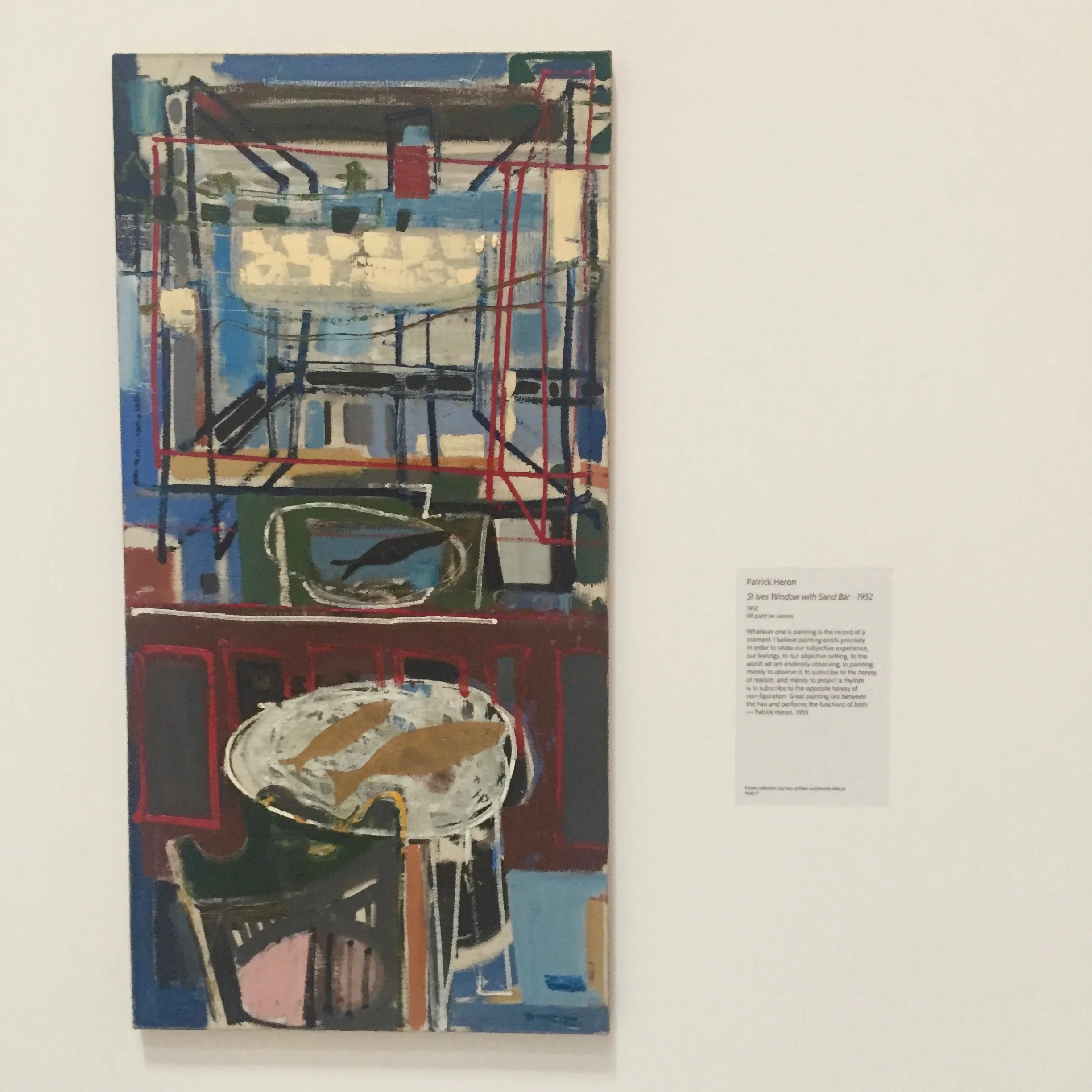 Patrick Heron, St Ives Window with Sandbar. As seen as Tate St Ives, May 2018.