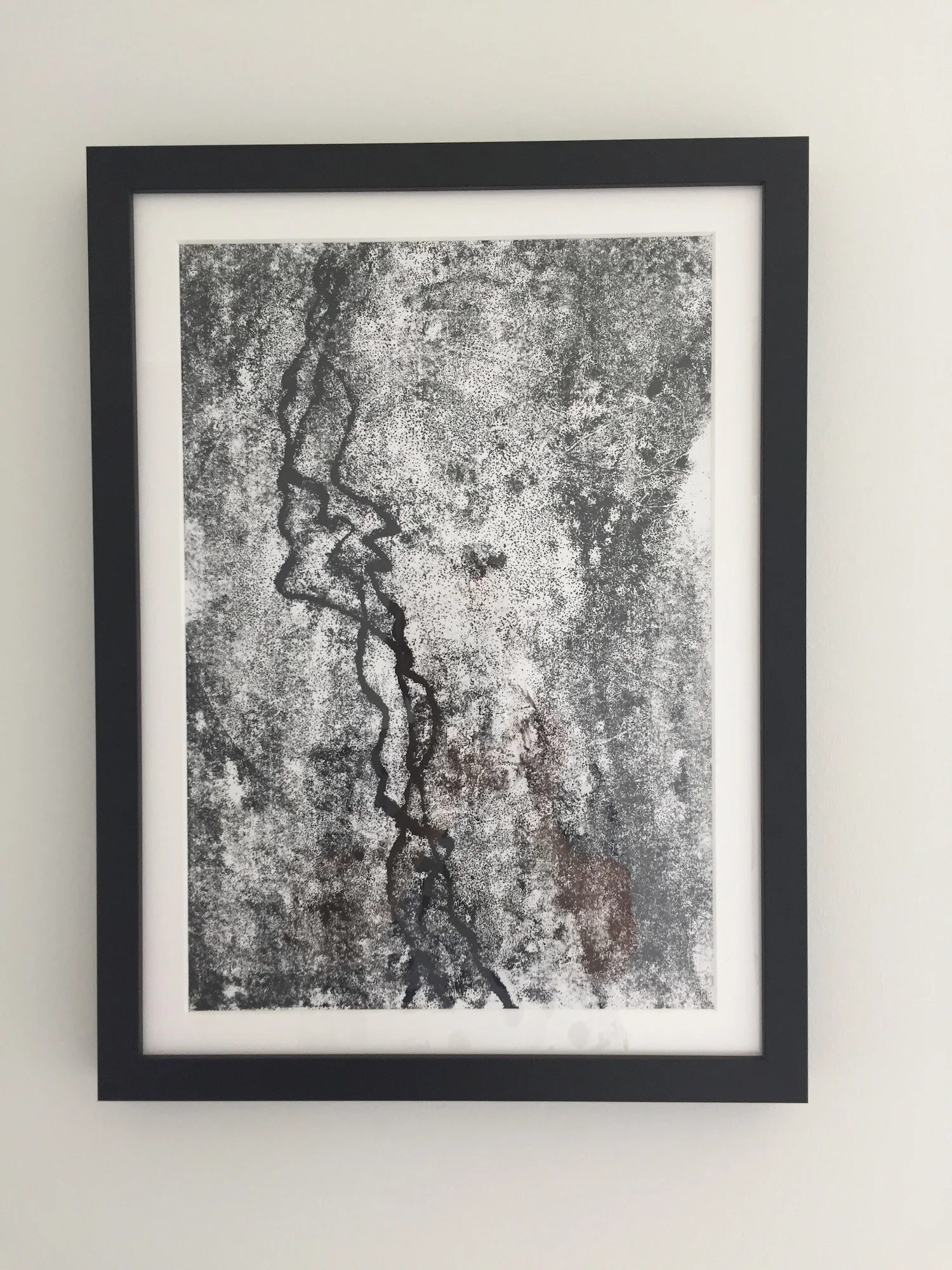 Maybes and possibilities. Monoprint, Lynne Cameron 2019