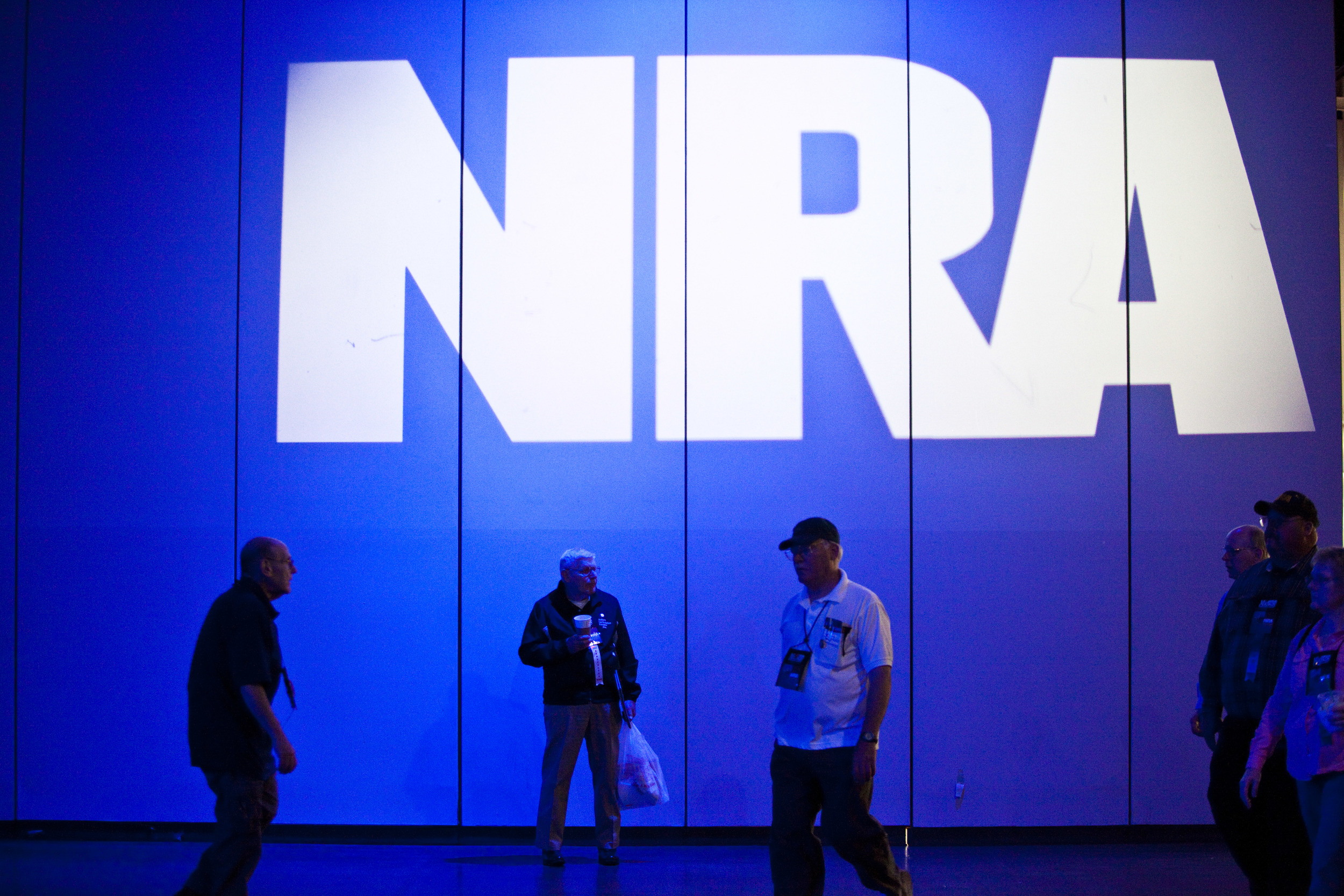  Jerry Wehner, of Rising Sun, IN, waits for the beginning of the annual meeting of members at the 2013 National Rifle Association Meeting and Exhibits May 4, 2013 in Houston. 