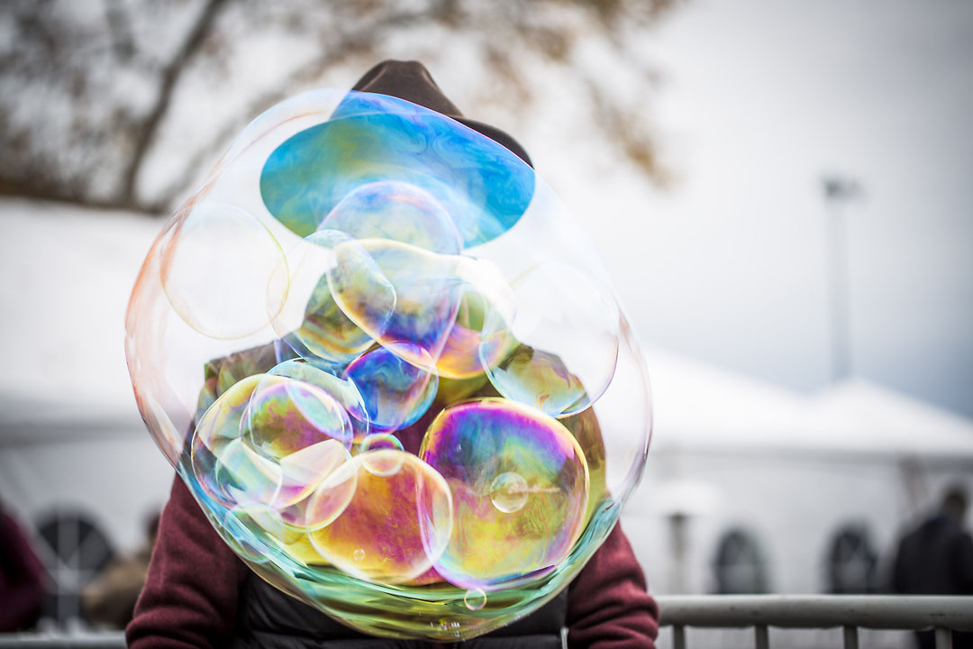  Ray Brisebois demonstrates his bubble makers for sale at the Emerald Cup. 