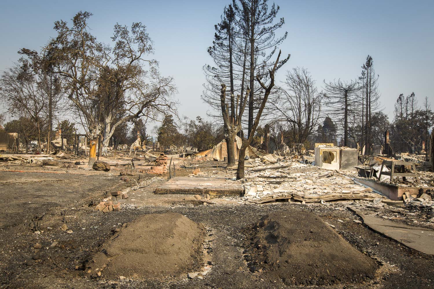  Fire aftermath in the Coffey Park neighborhood Oct. 13, 2017 in Santa Rosa, CA. 