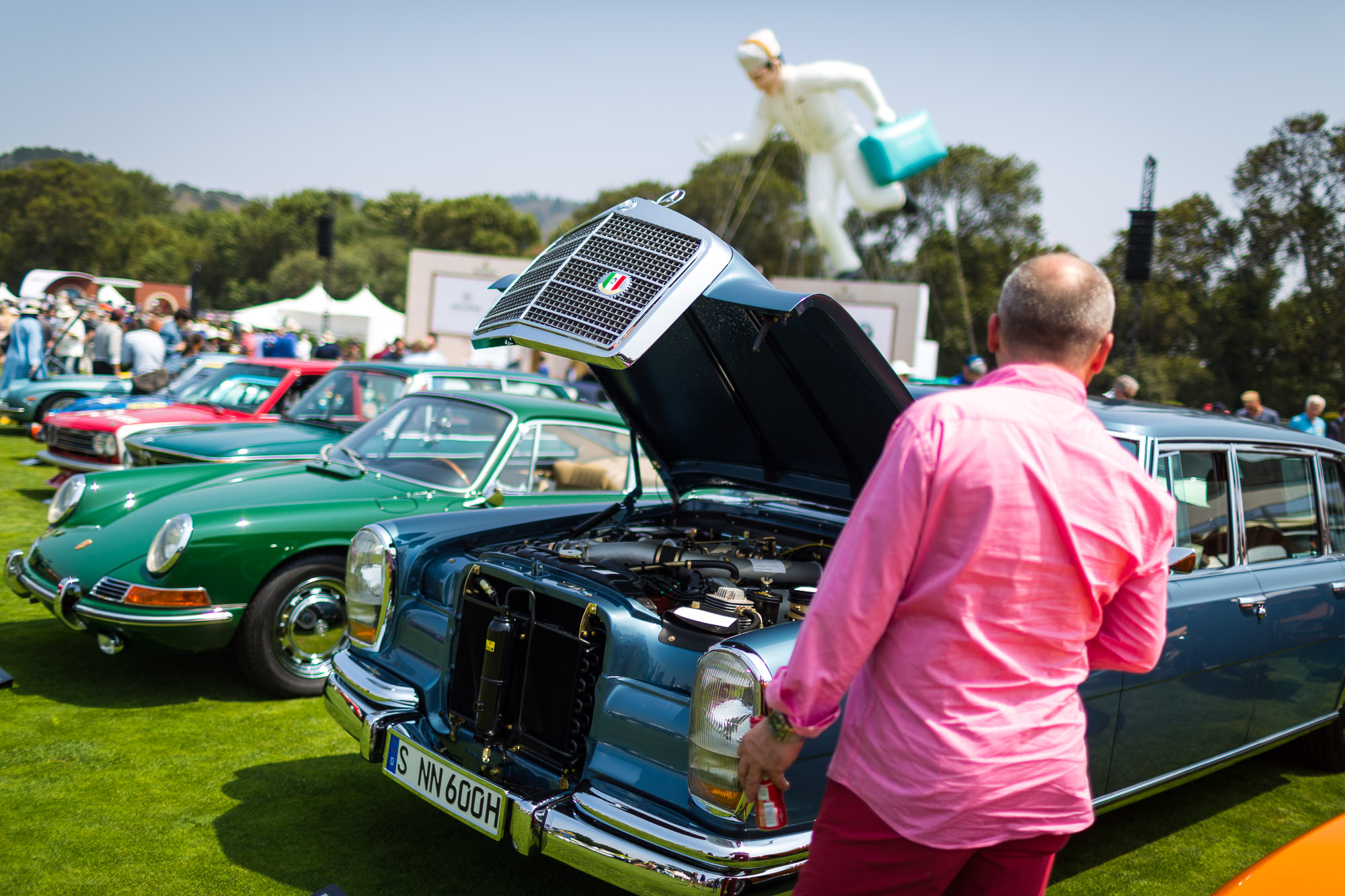  Collectable cars and owners gather at The Quail – A Motorsports Gathering on Friday, Aug. 24, 2018, in Carmel-By-The-Sea, Calif. (Eric Kayne/AP Images for Nissan) 