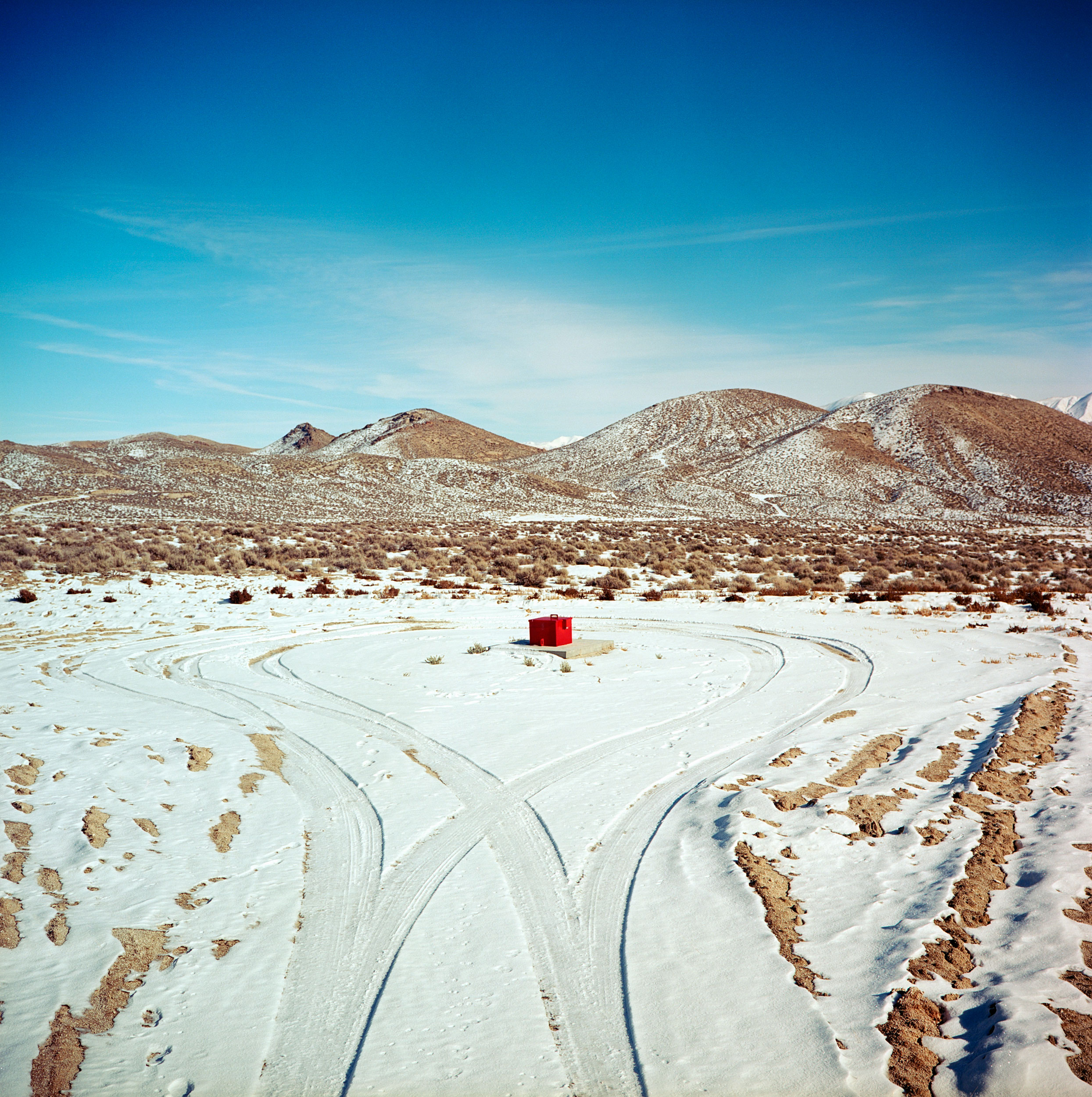  A Project Shoal Nuclear Test Site monitoring well in the Nevada desert. The underground nuclear test took place October 26, 1963 to compare seismic activity between a natural earthquake and a nuclear blast. The 12-kiloton device was detonated at 1,2