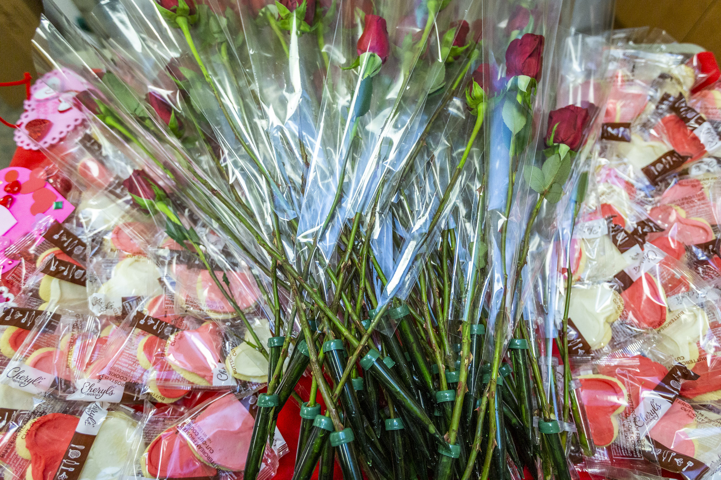  1-800-Flowers.com and Cheryl's Cookies surprise AARP members and residents at the Armed Forces Retirement Home on Valentine’s Day on Thursday, Feb. 14, 2019 in Washington, DC. 