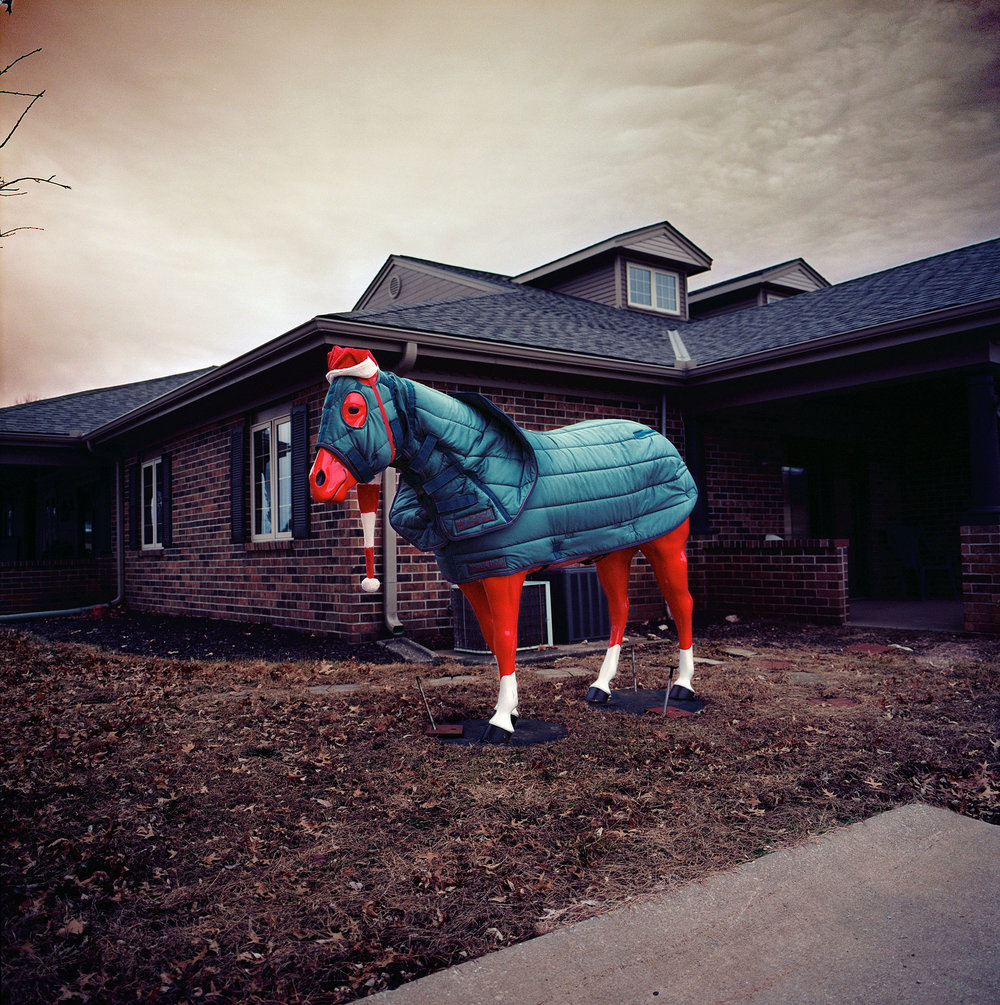  Santa horse, Louisburg, Kansas. 