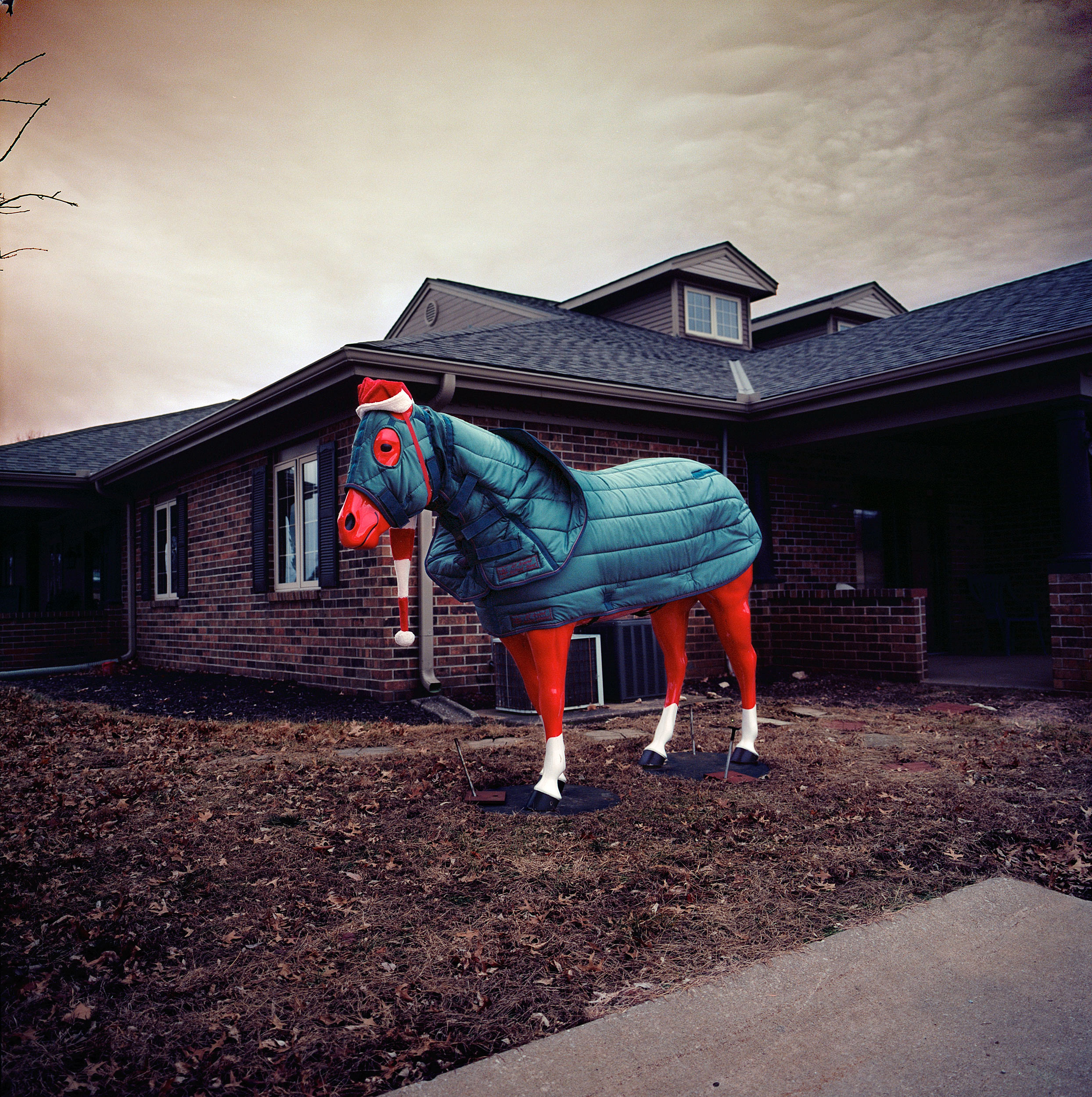 Santa horse, Louisburg, Kansas.