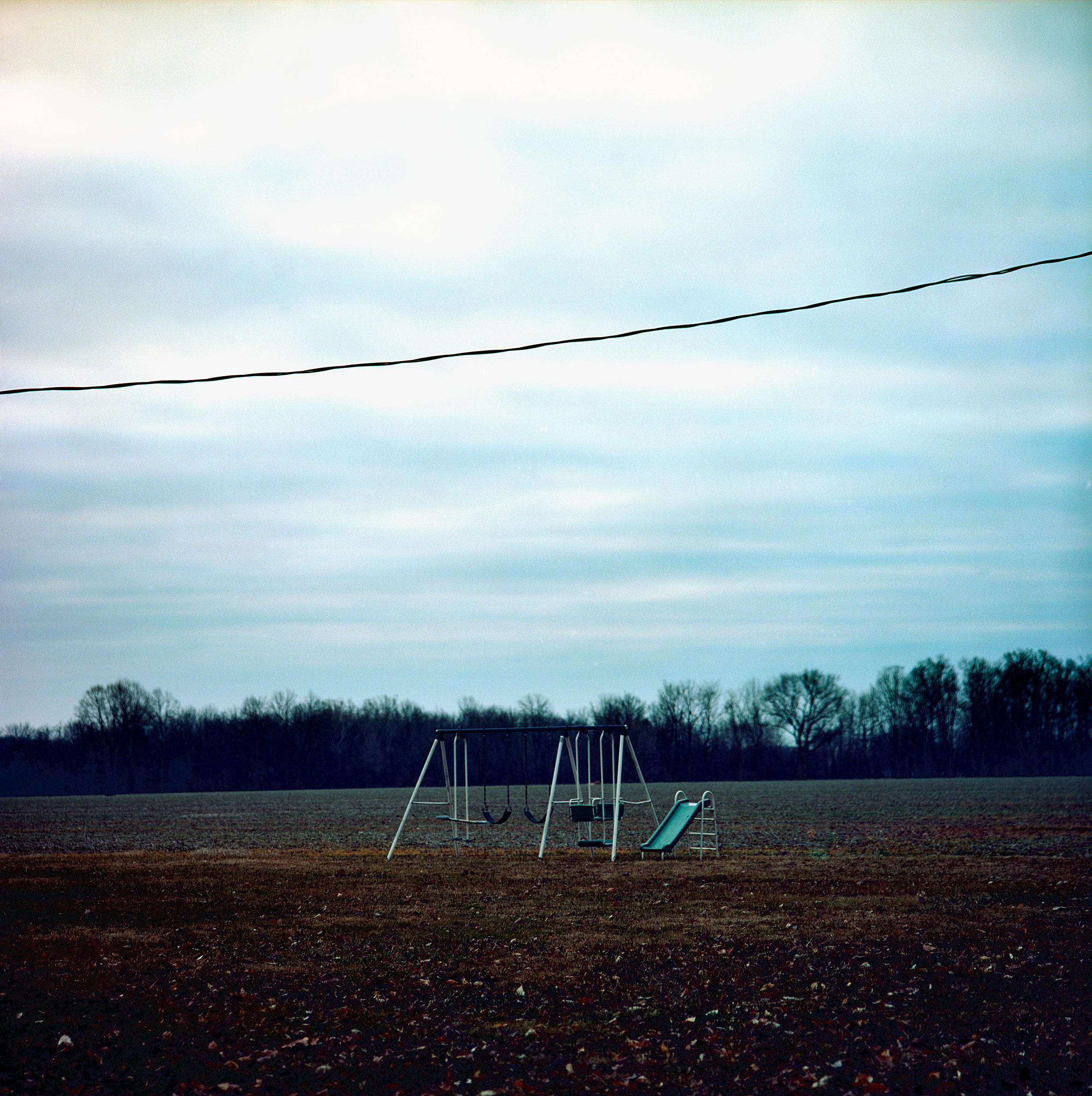  Swing set, Cottonwood Falls, Kansas. 