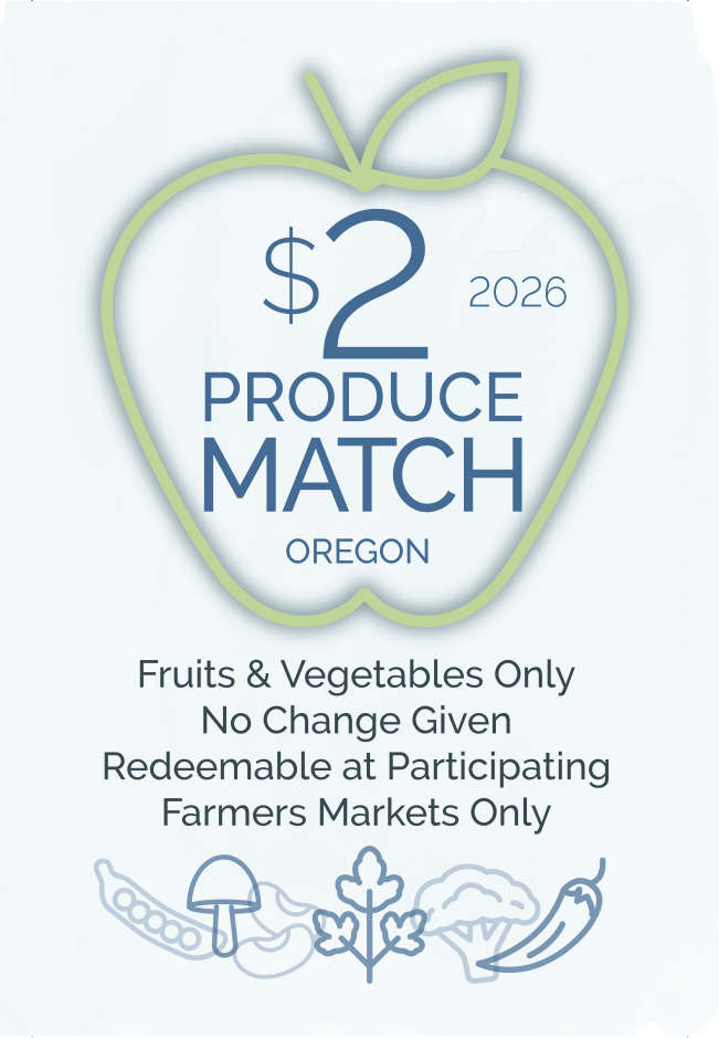 Image of the front of a 2026 Produce Match $2 voucher, valid for the purchase of fresh produce, with an expiration date of December 31, 2026