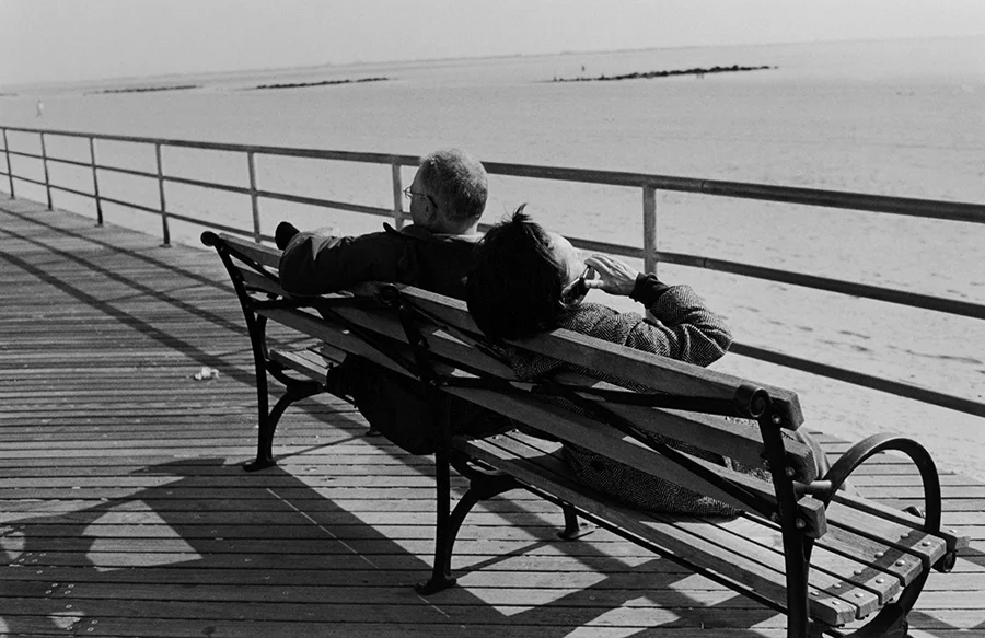 Couple on Boardwalk Bench