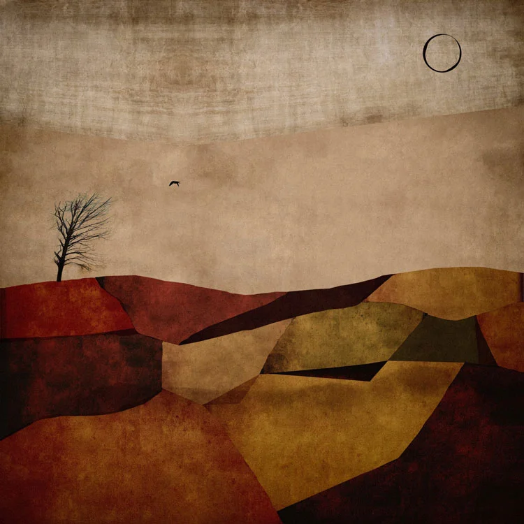 Autumn Bird Over Blueberry Fields