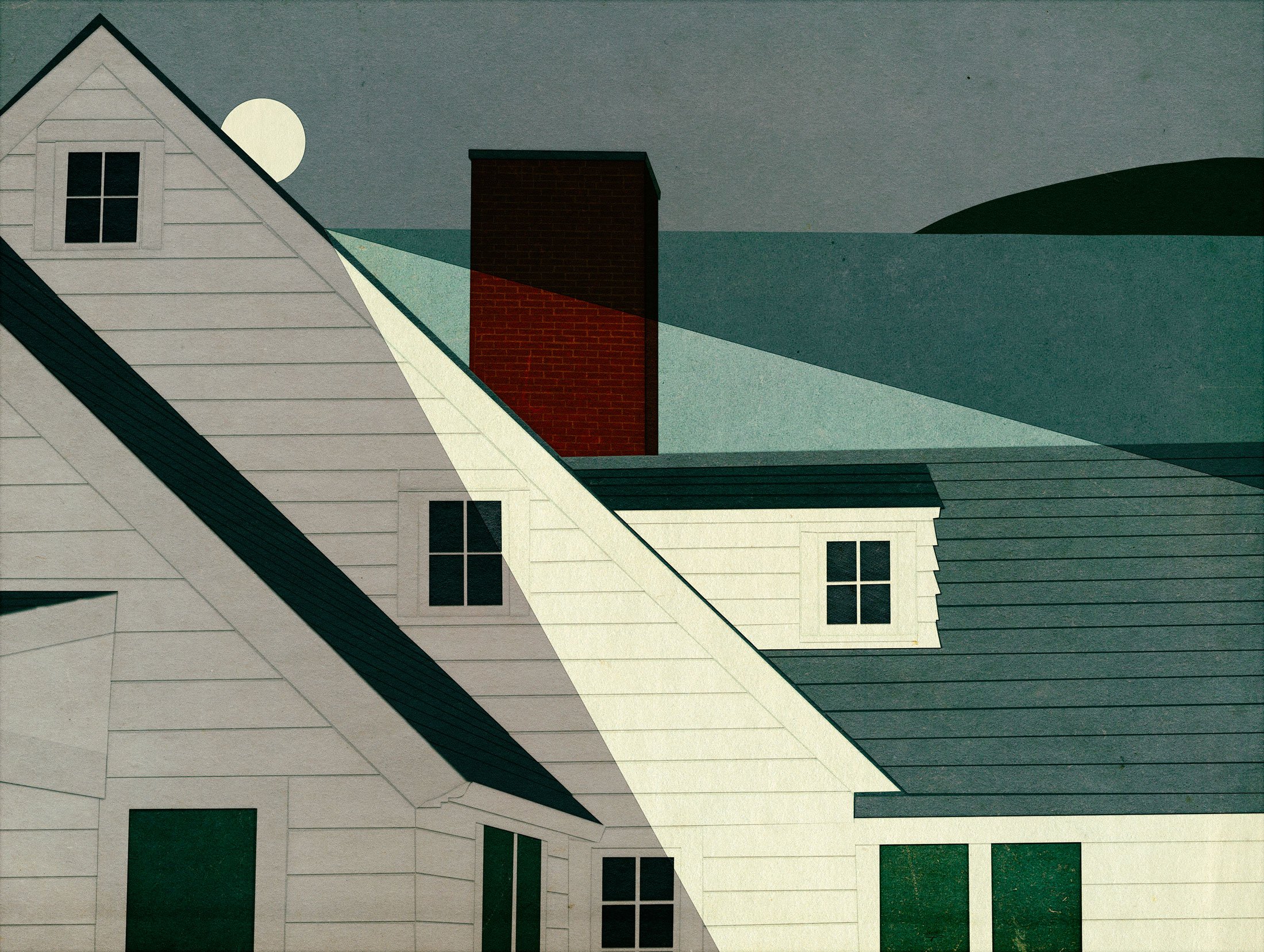 Timber Point (study)  
Photomontage  
16 x 20 inches  
2024