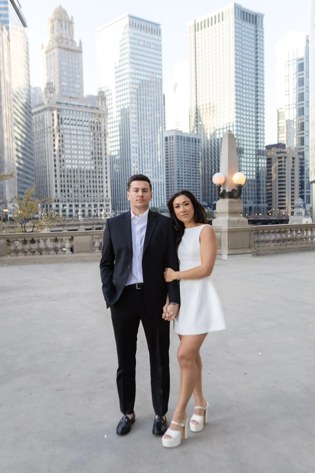 Chicago Engamenet photos at Wrigley building