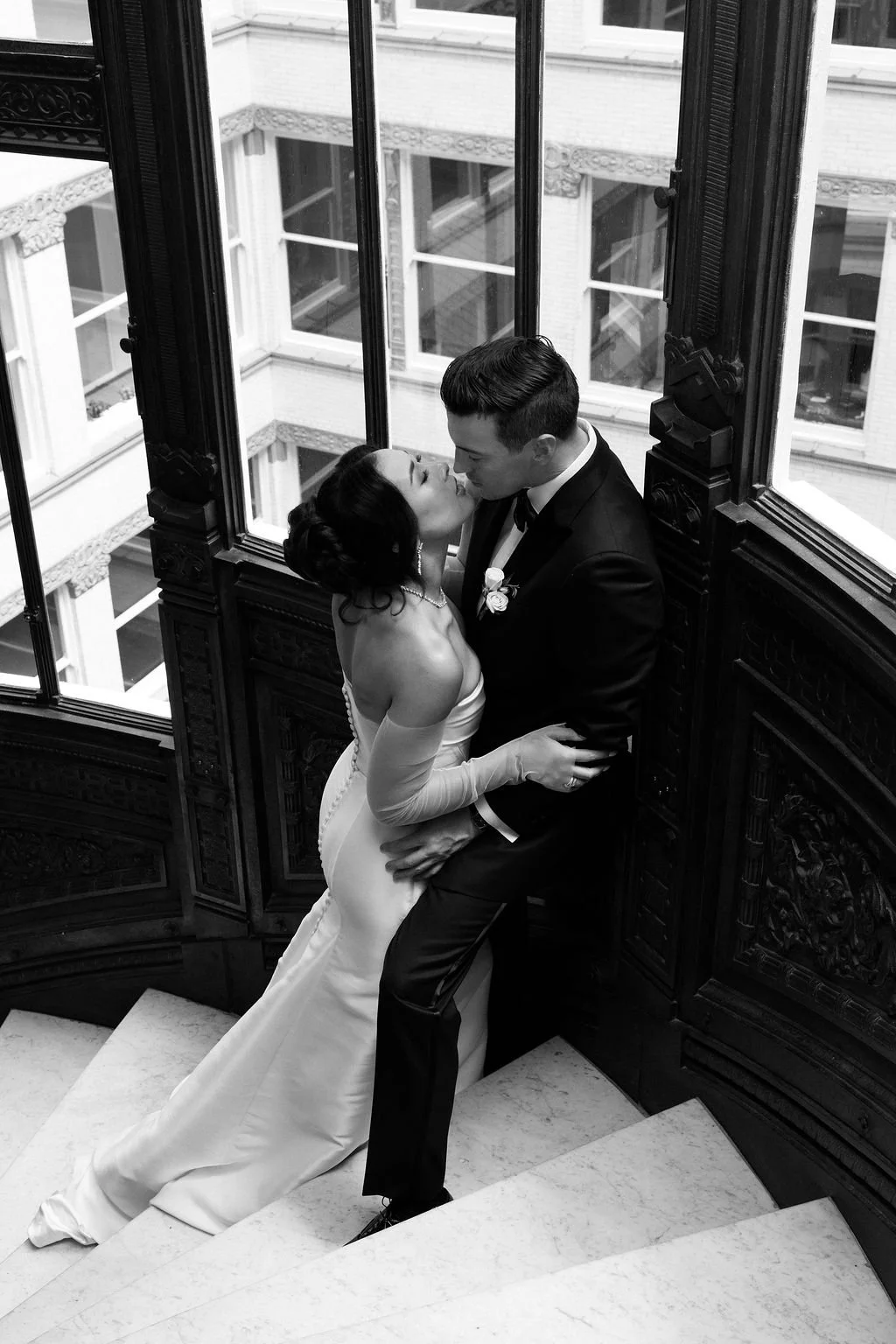 Rookery Building wedding photographer