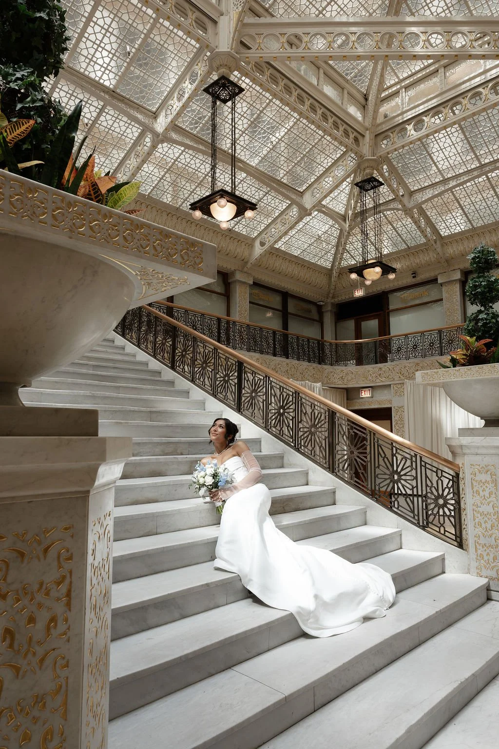 Rookery Building wedding photographer