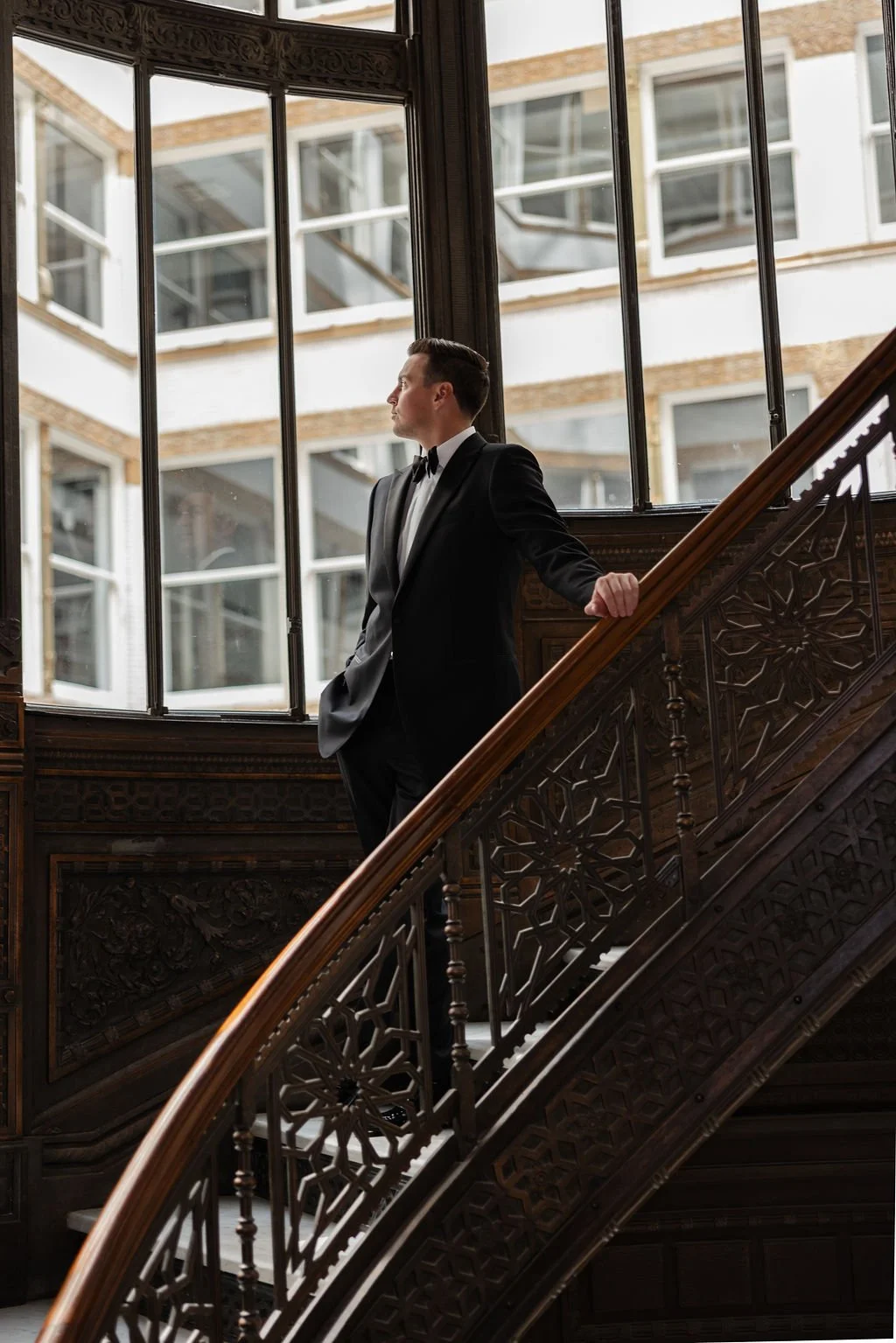 Rookery Building wedding photographer