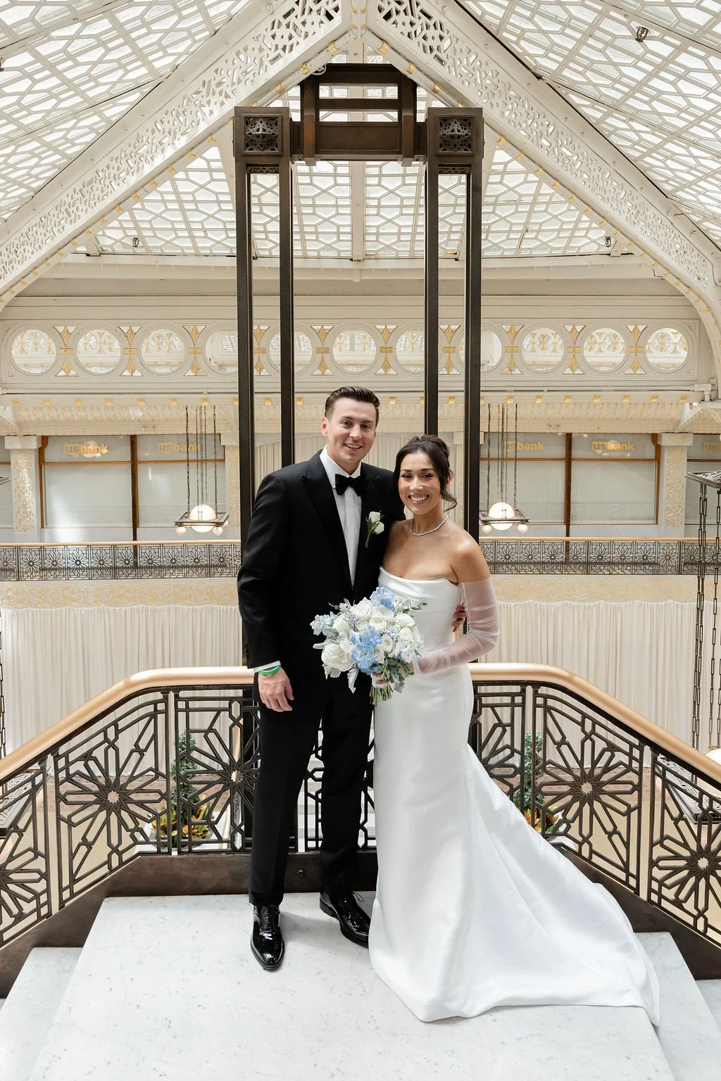 Rookery Building wedding photographer