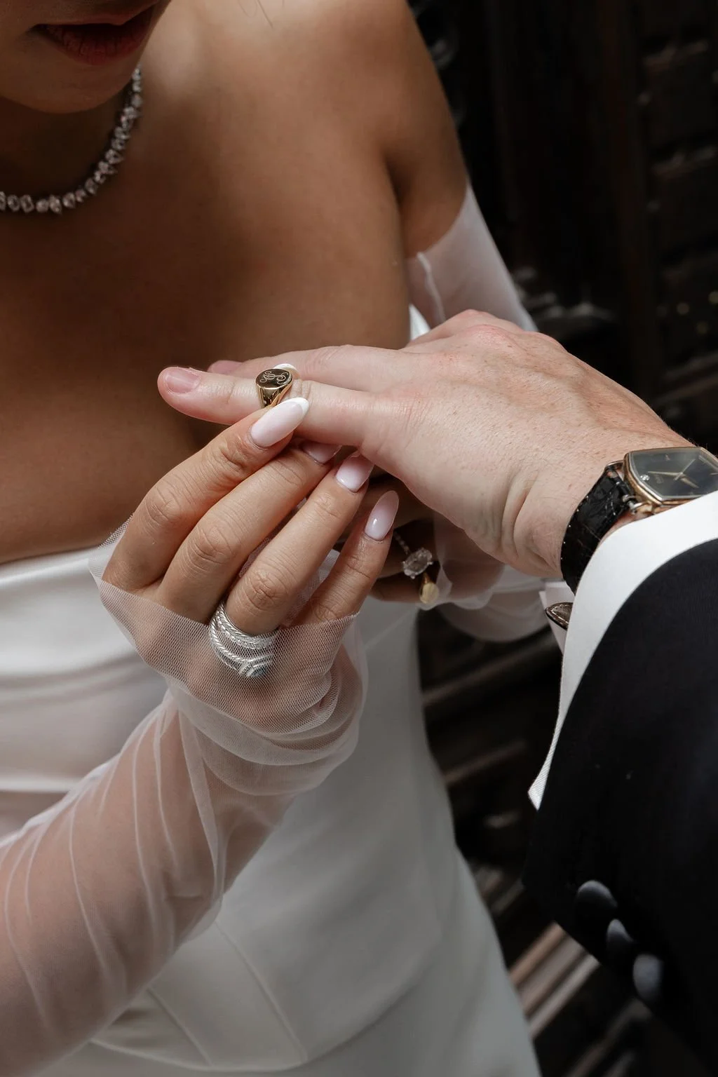 Rookery Building wedding photographer