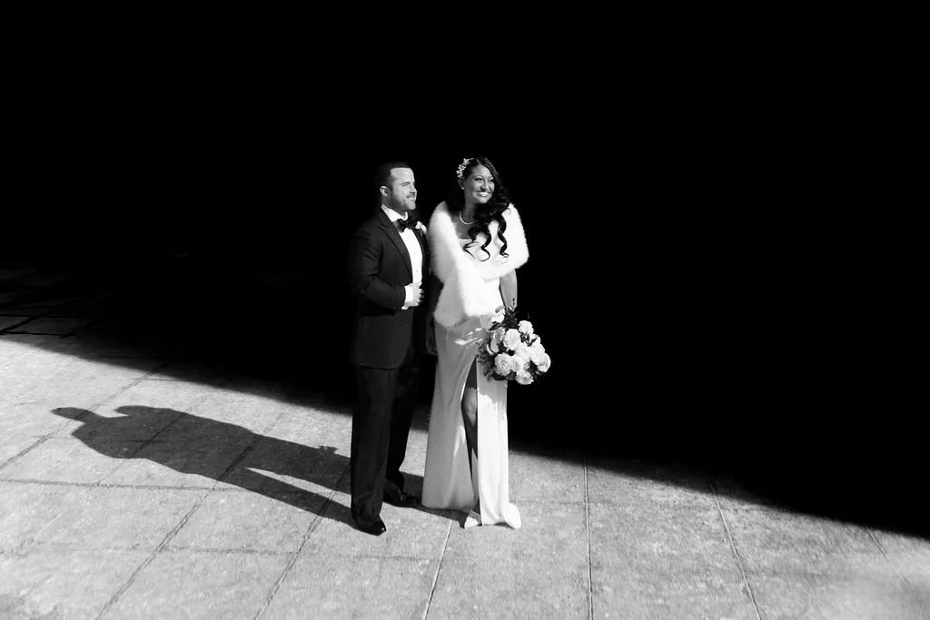 chicago bride and groom downtown