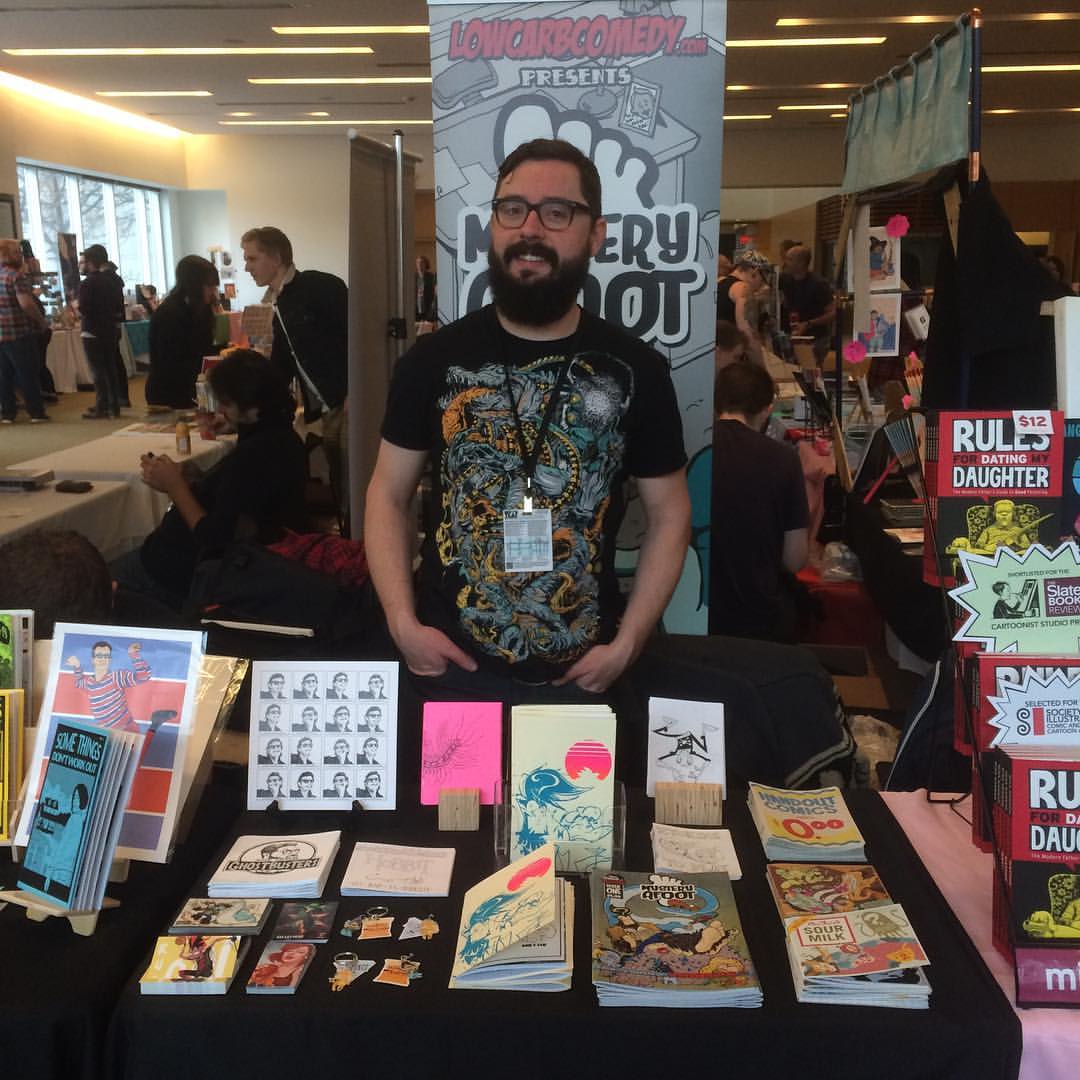 At TCAF hustlin' the comic wares