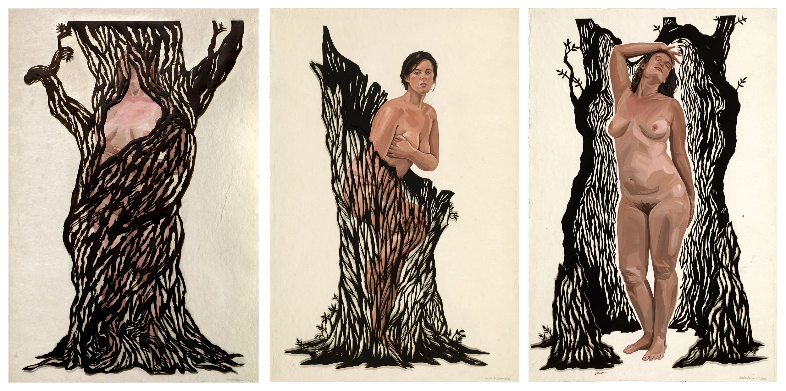 The Awakening by Sonia Romero, Acrylic and Papercut on Paper